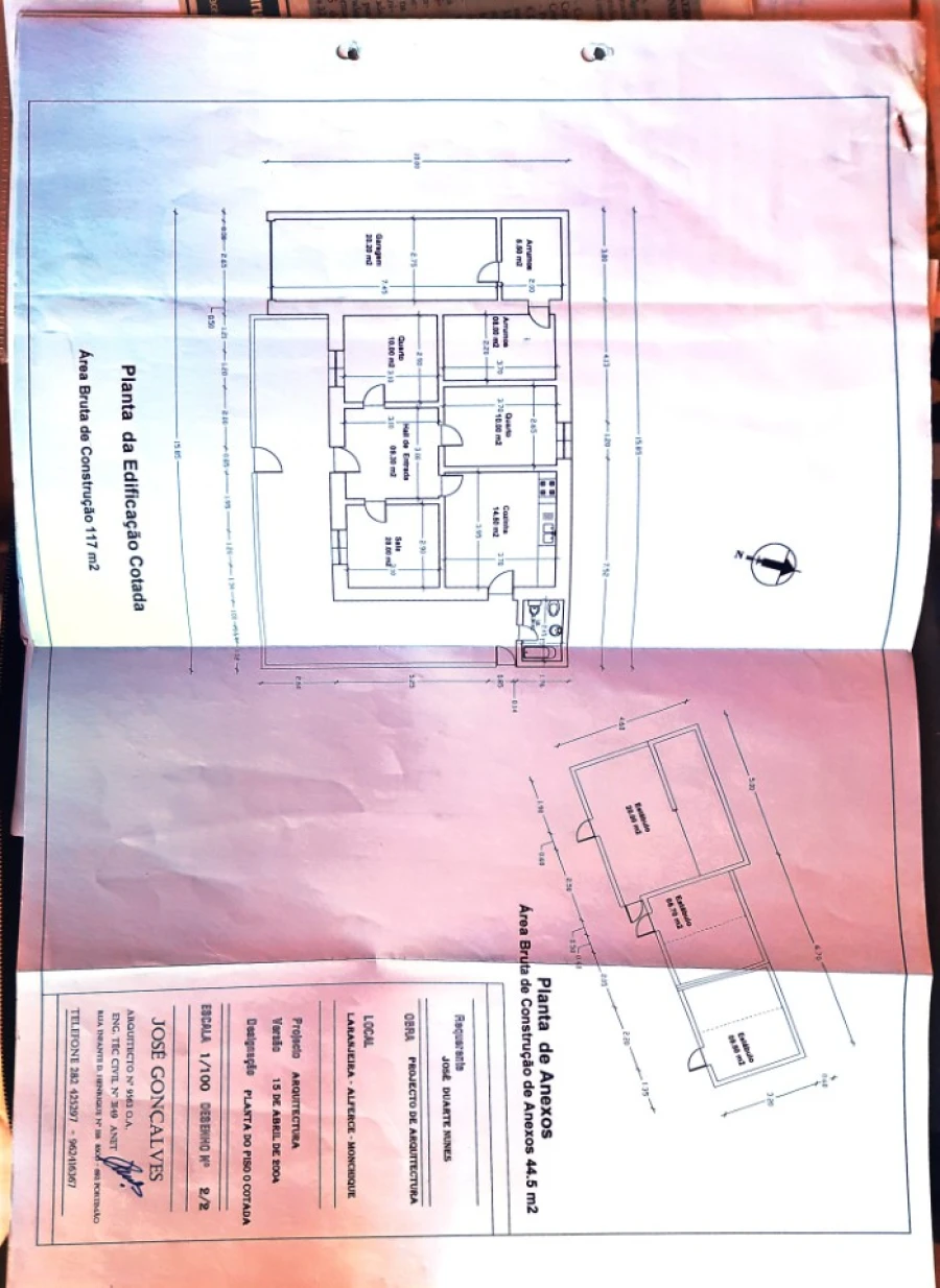 Quinta T2 para Venda em Alferce Planta 1
