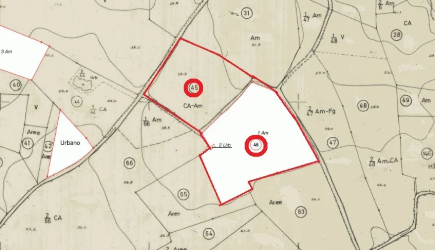 Terreno Misto para Venda em Alcantarilha e Pêra Planta 1