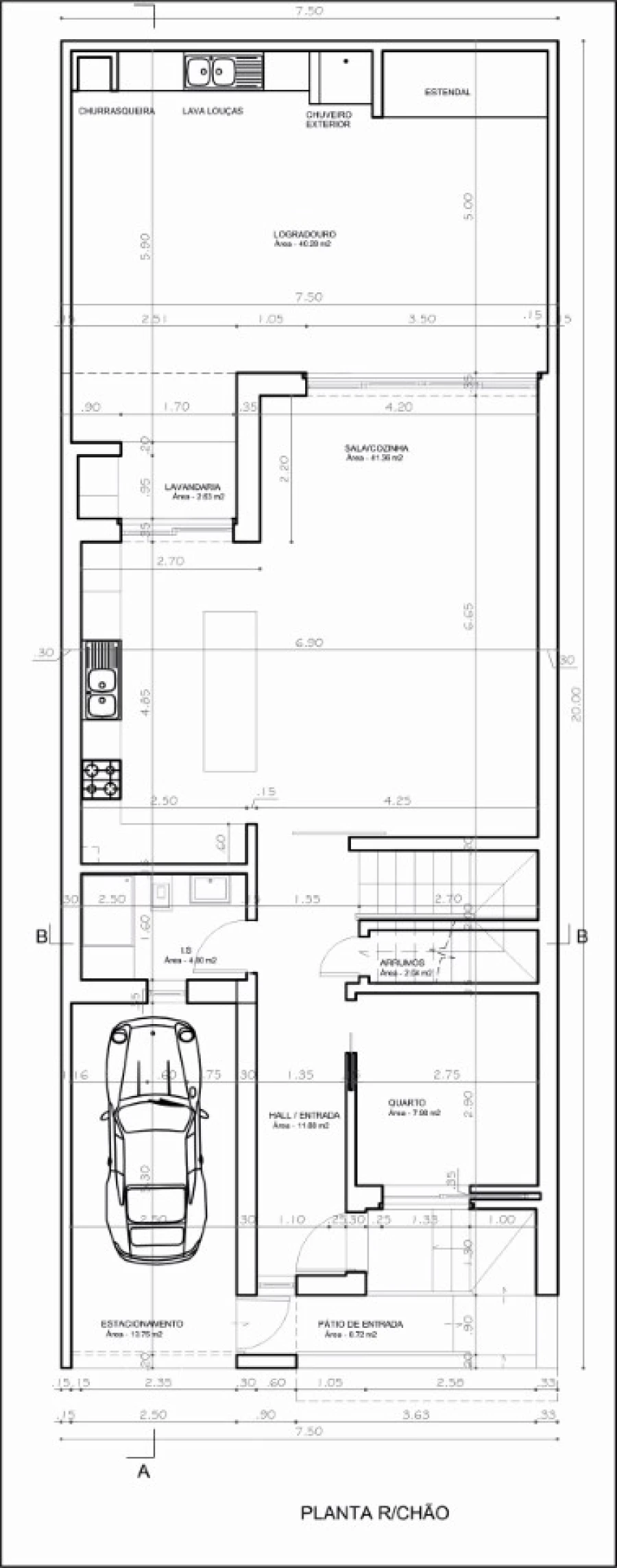 Moradia T4 para Venda em Vila Real de Santo Antonio Planta 1