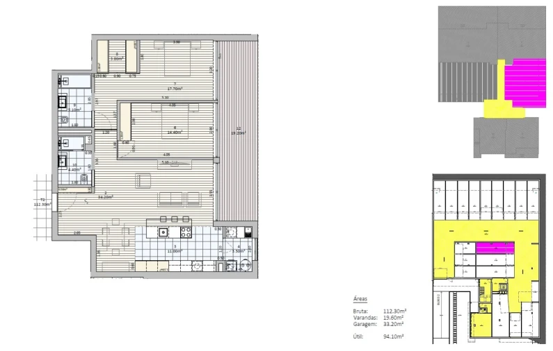Apartamento T2 para Venda em Gondomar (São Cosme), Valbom e Jovim Planta 1