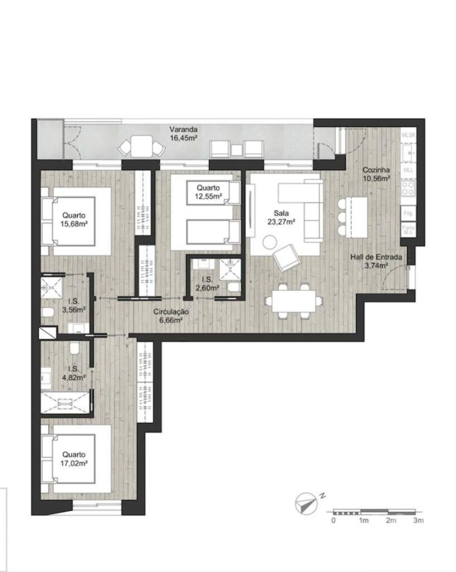 Apartamento T3 para Venda em Almancil Foto 16