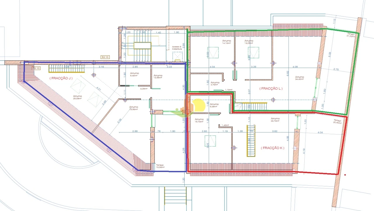 Apartamento T2 para Venda em Tavarede Planta 2