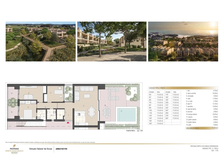 Apartamento T2 para Venda em Porto Covo Planta 1