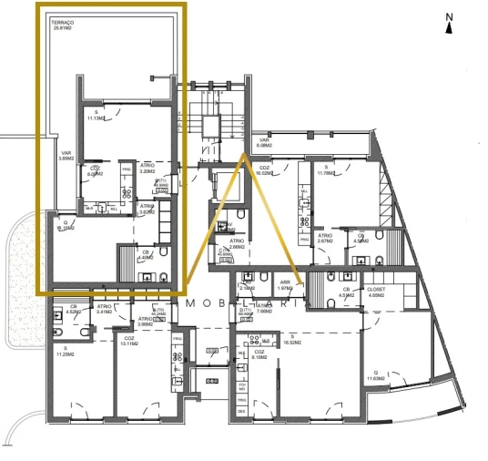 Apartamento T1 para Venda em Viseu Foto 2