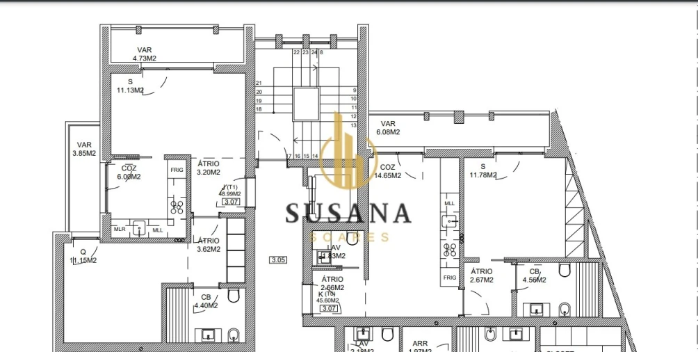 Apartamento T0 para Venda em Viseu Foto 9