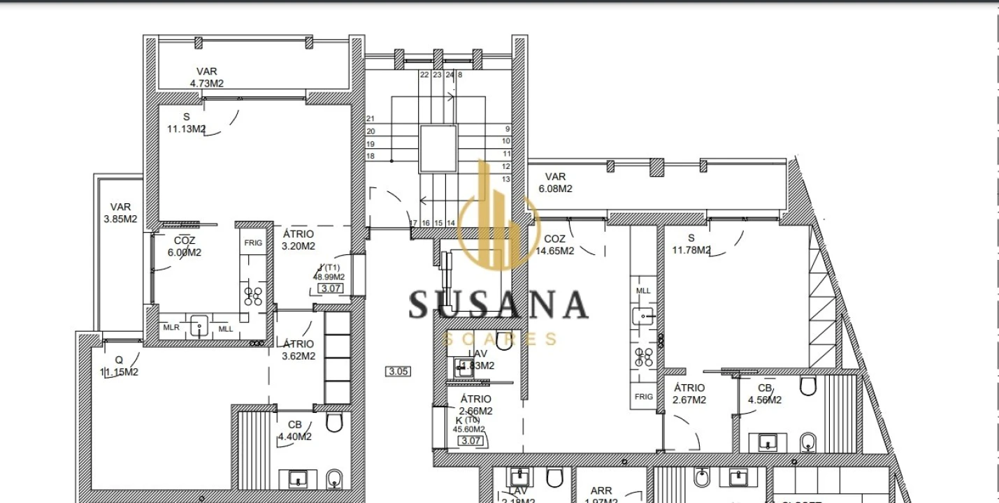 Apartamento T0 para Venda em Viseu Foto 9