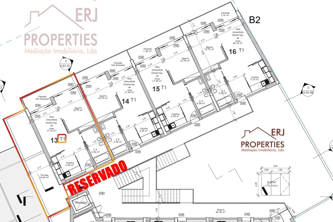 Apartamento T1 para Venda em Altura Foto 1