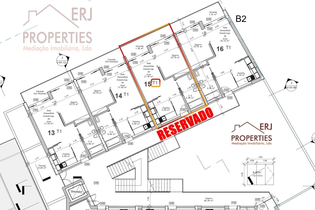 Apartamento T1 para Venda em Altura Foto 1
