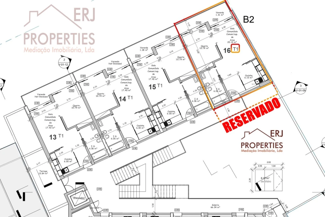 Apartamento T1 para Venda em Altura Foto 1