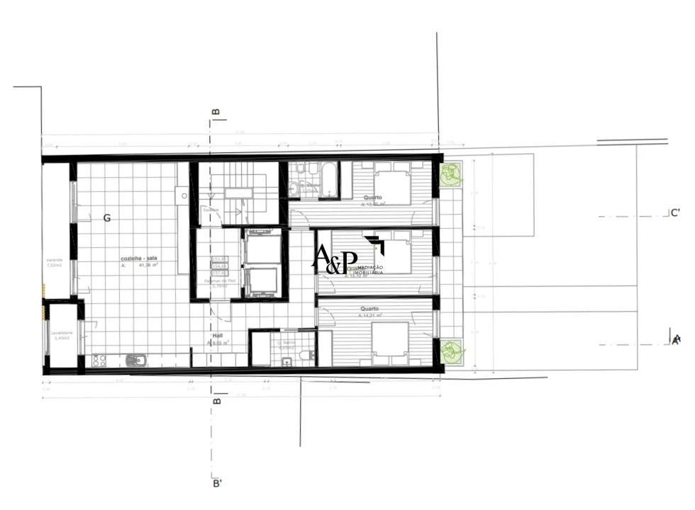 Apartamento T0 para Venda em Grijó e Sermonde Foto 4