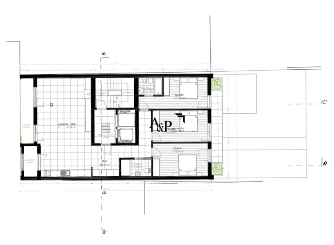 Apartamento T0 para Venda em Grijó e Sermonde Foto 4