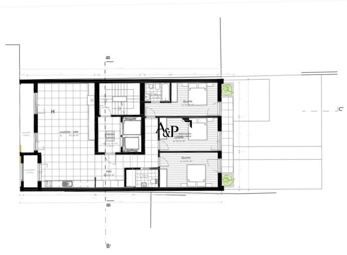Apartamento T0 para Venda em Grijó e Sermonde Foto 3