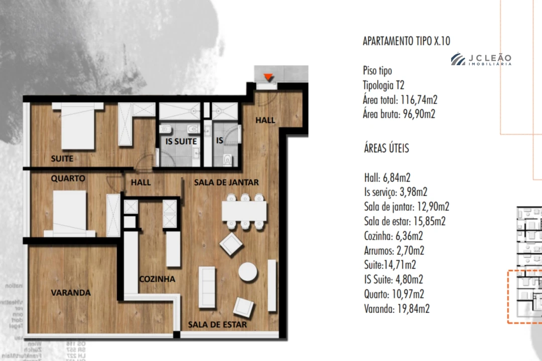 Apartamento T1 para Venda em Ramalde Foto 18