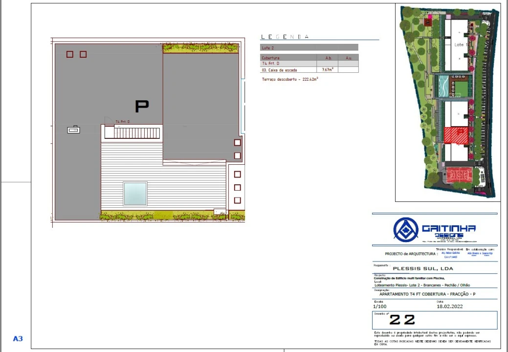 Apartamento T4 para Venda em Pechão Planta 2