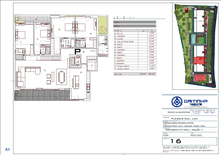 Apartamento T4 para Venda em Pechão Planta 1