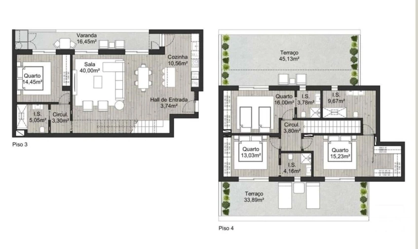 Apartamento T4 para Venda em Almancil Planta 1