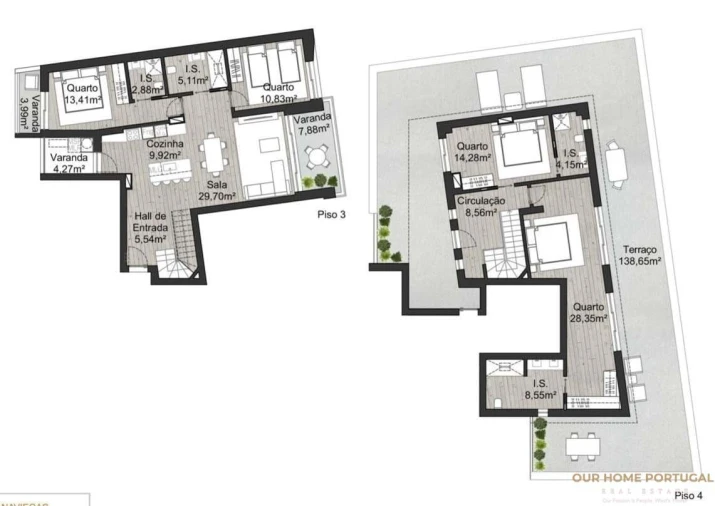 Apartamento T4 para Venda em Almancil Planta 1