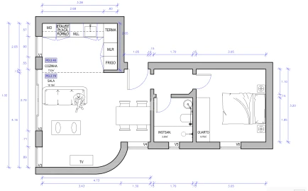 Apartamento T1 para Arrendamento férias em Quarteira