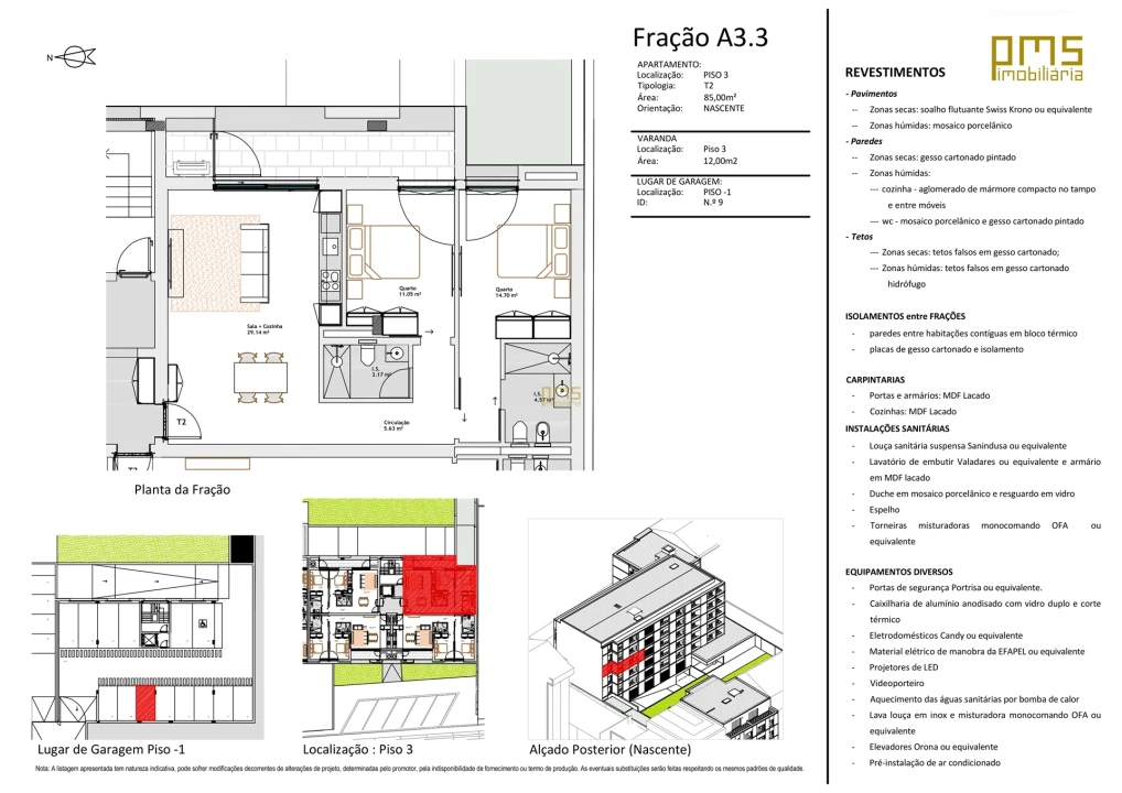 Apartamento T2 para Venda em Paranhos Foto 12