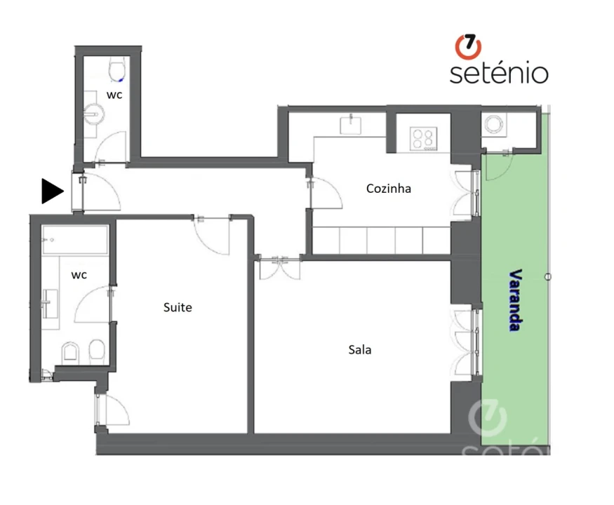 Apartamento T1 para Venda em Santo António Foto 1