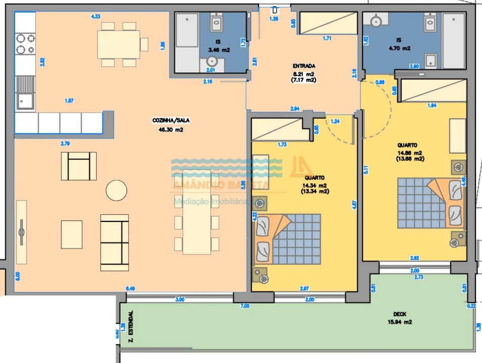 Apartamento T2 para Venda em Conceição e Cabanas de Tavira Foto 13