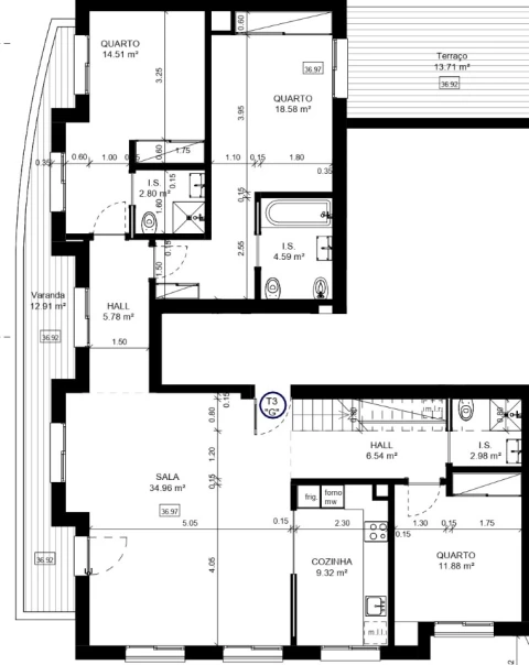 Apartamento T3 para Venda em Tavira (Santa Maria e Santiago)