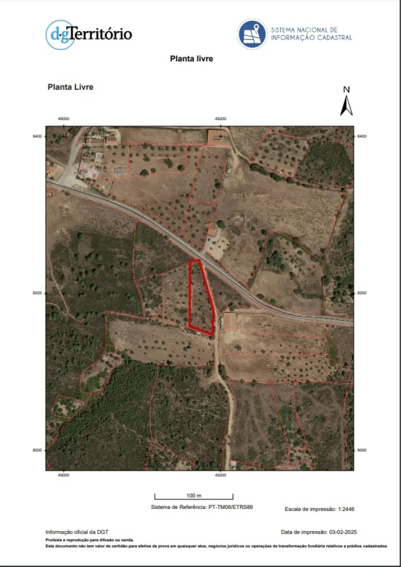 Terreno para Venda em Cebolais de Cima e Retaxo Planta 2