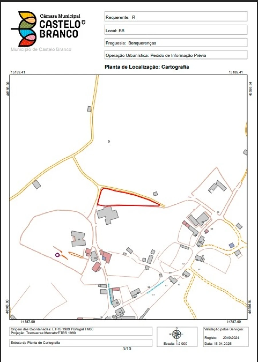 Terreno para Venda em Benquerenças Planta 2