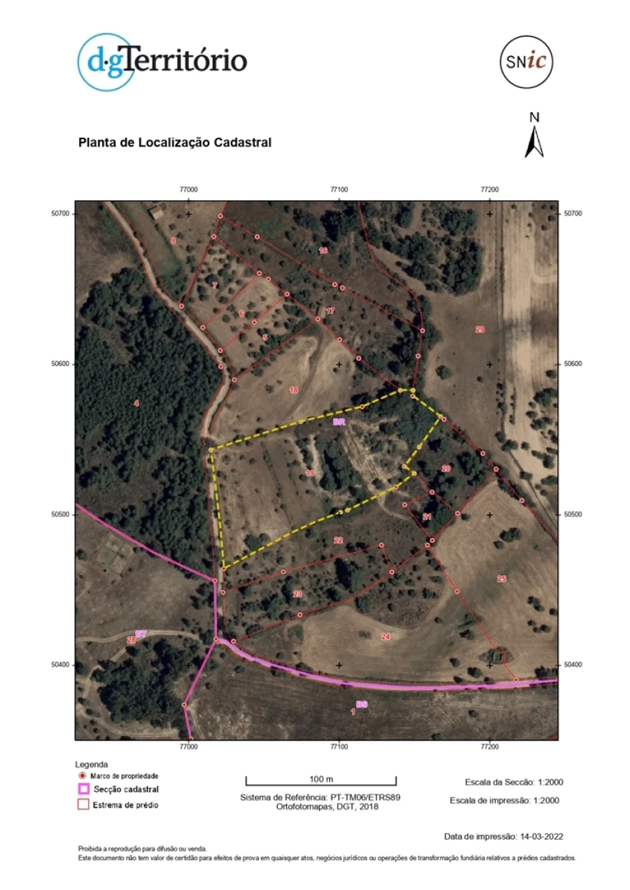 Terreno Agricola ou Rústico para Venda em Penamacor Planta 1