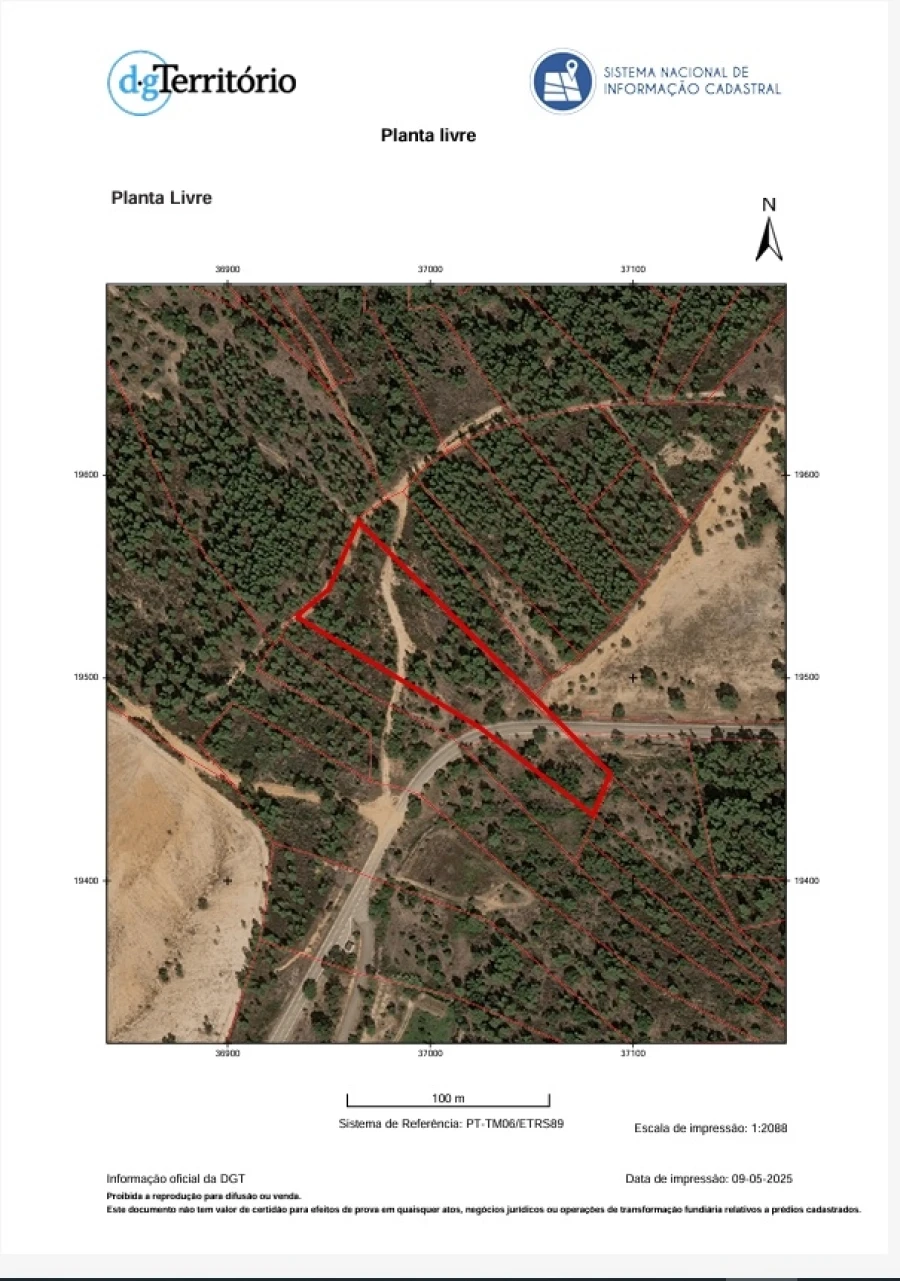Terreno Agricola ou Rústico para Venda em Sarzedas Planta 1