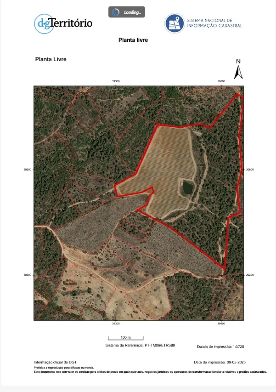 Terreno Agricola ou Rústico para Venda em Sarzedas Planta 2