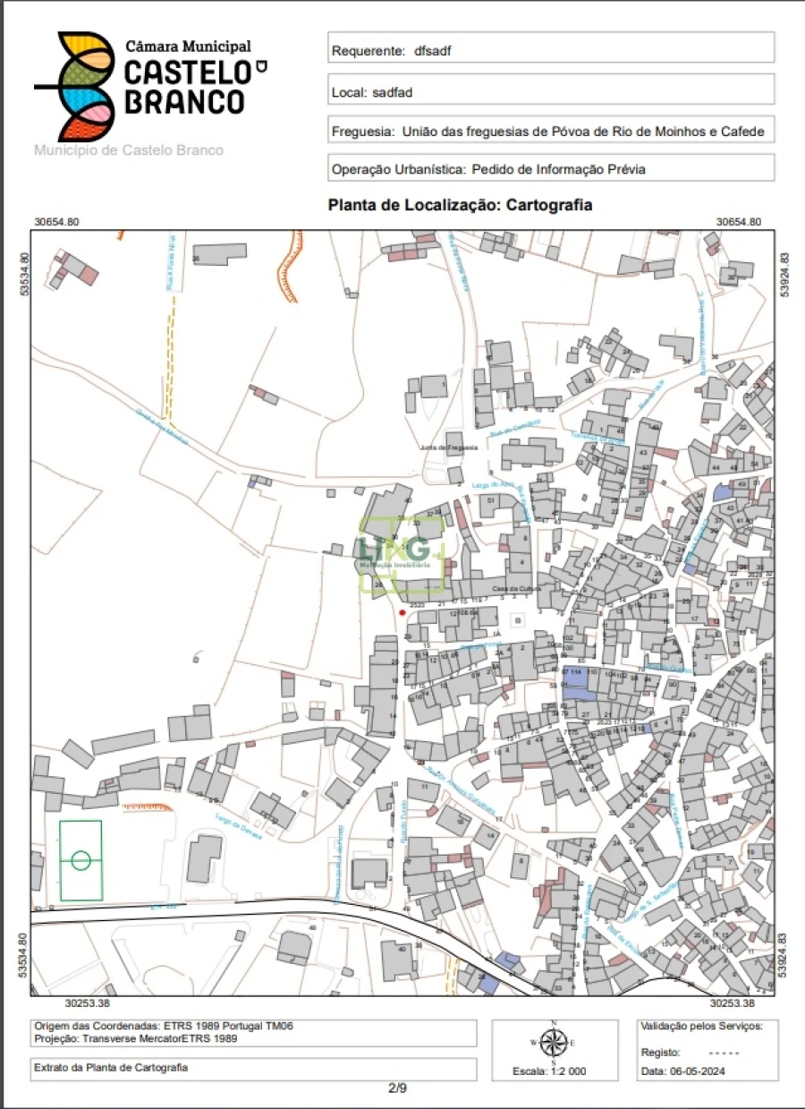 Moradia T8 para Venda em Póvoa de Rio de Moinhos e Cafede Planta 1