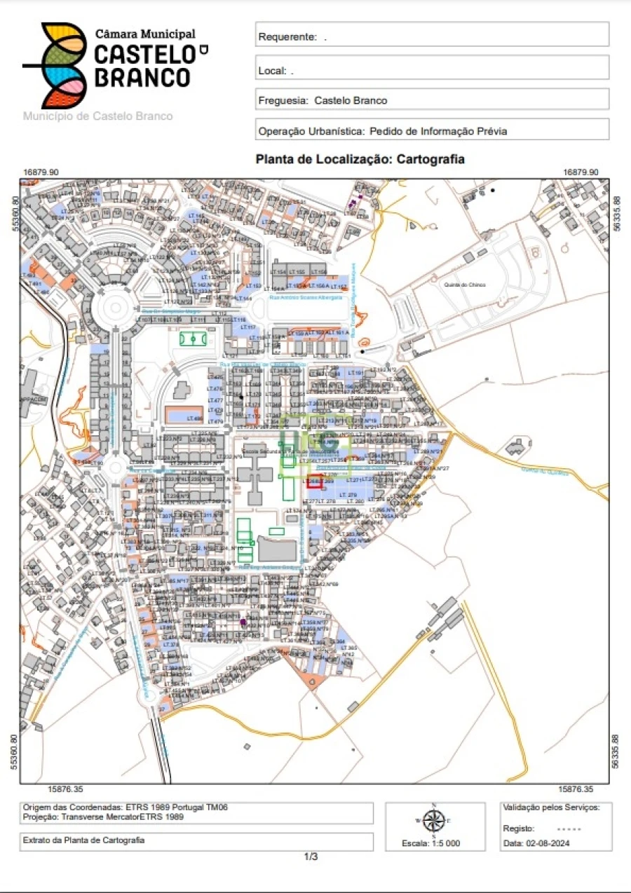 Terreno para Venda em Castelo Branco Planta 1