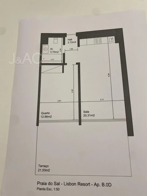 Apartamento T1 para Venda em Alcochete