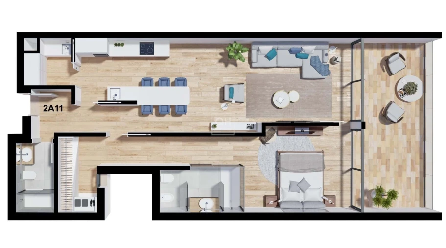 Apartamento T1 para Venda em Olhão Foto 13
