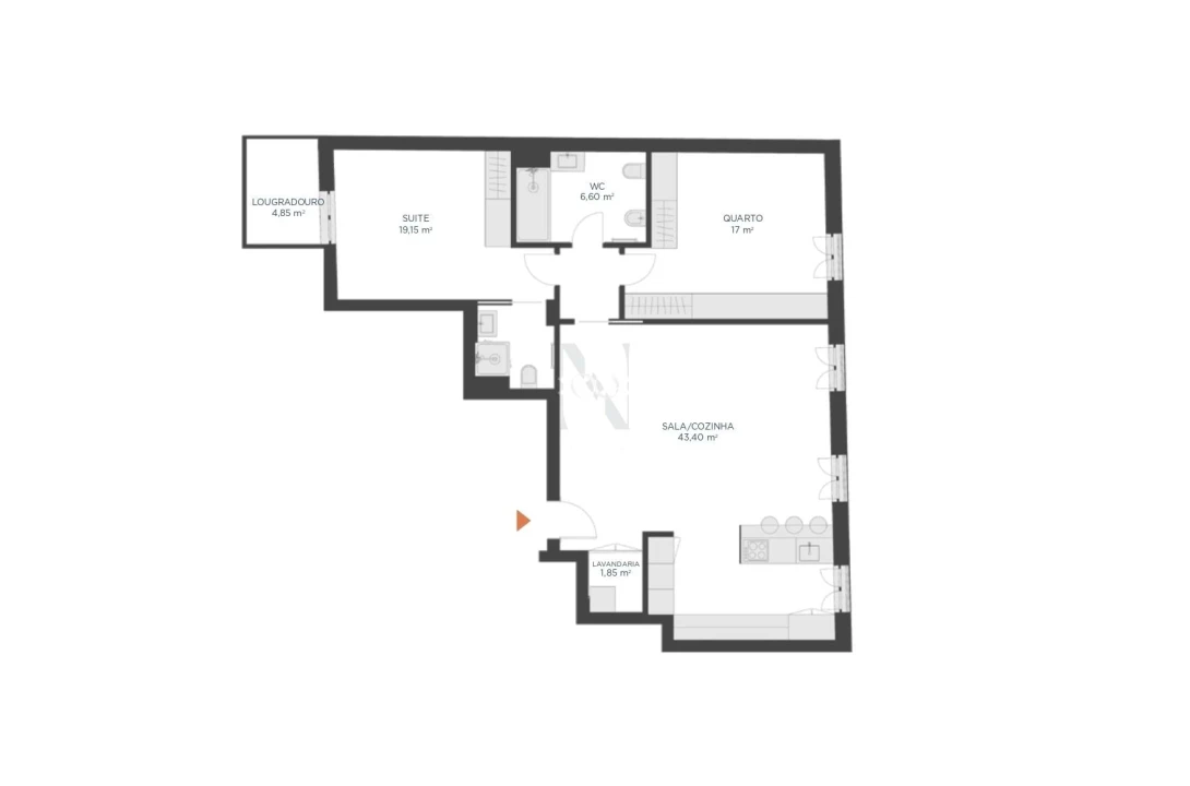 Apartamento T2 para Venda em Montijo e Afonsoeiro Foto 20