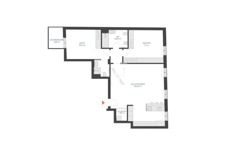 Apartamento T2 para Venda em Montijo e Afonsoeiro Foto 20