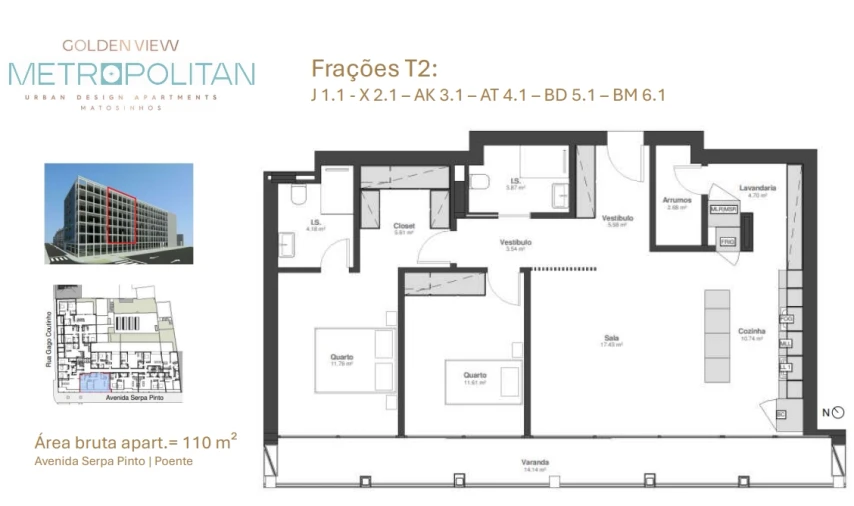Apartamento T2 para Venda em Matosinhos e Leça da Palmeira Foto 22