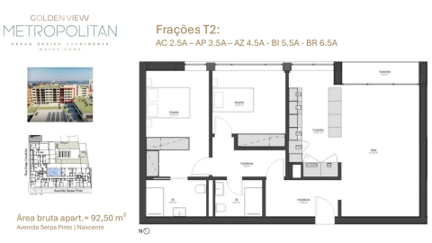 Apartamento T2 para Venda em Matosinhos e Leça da Palmeira
