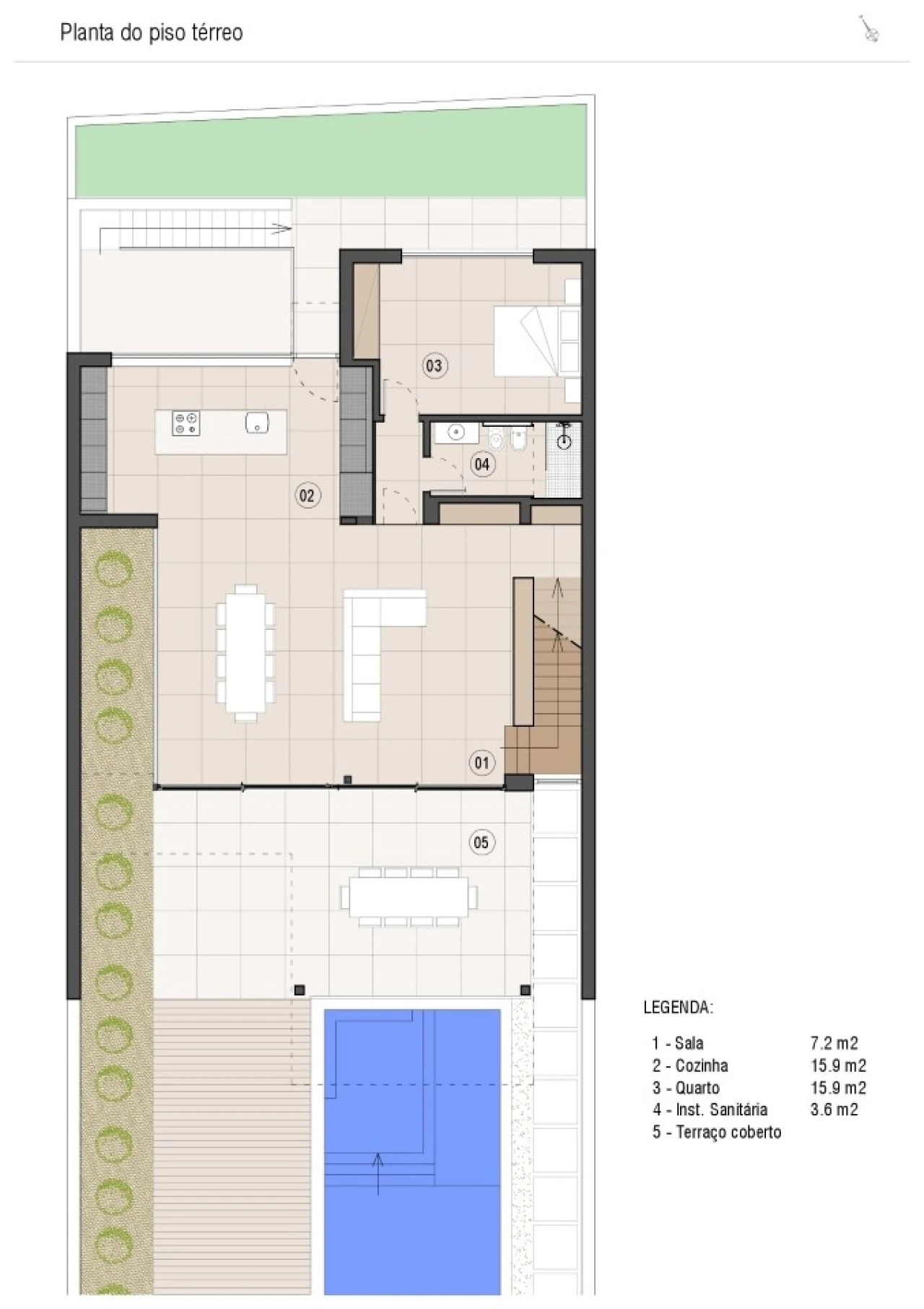 Moradia T4 para Venda em Quarteira Planta 3