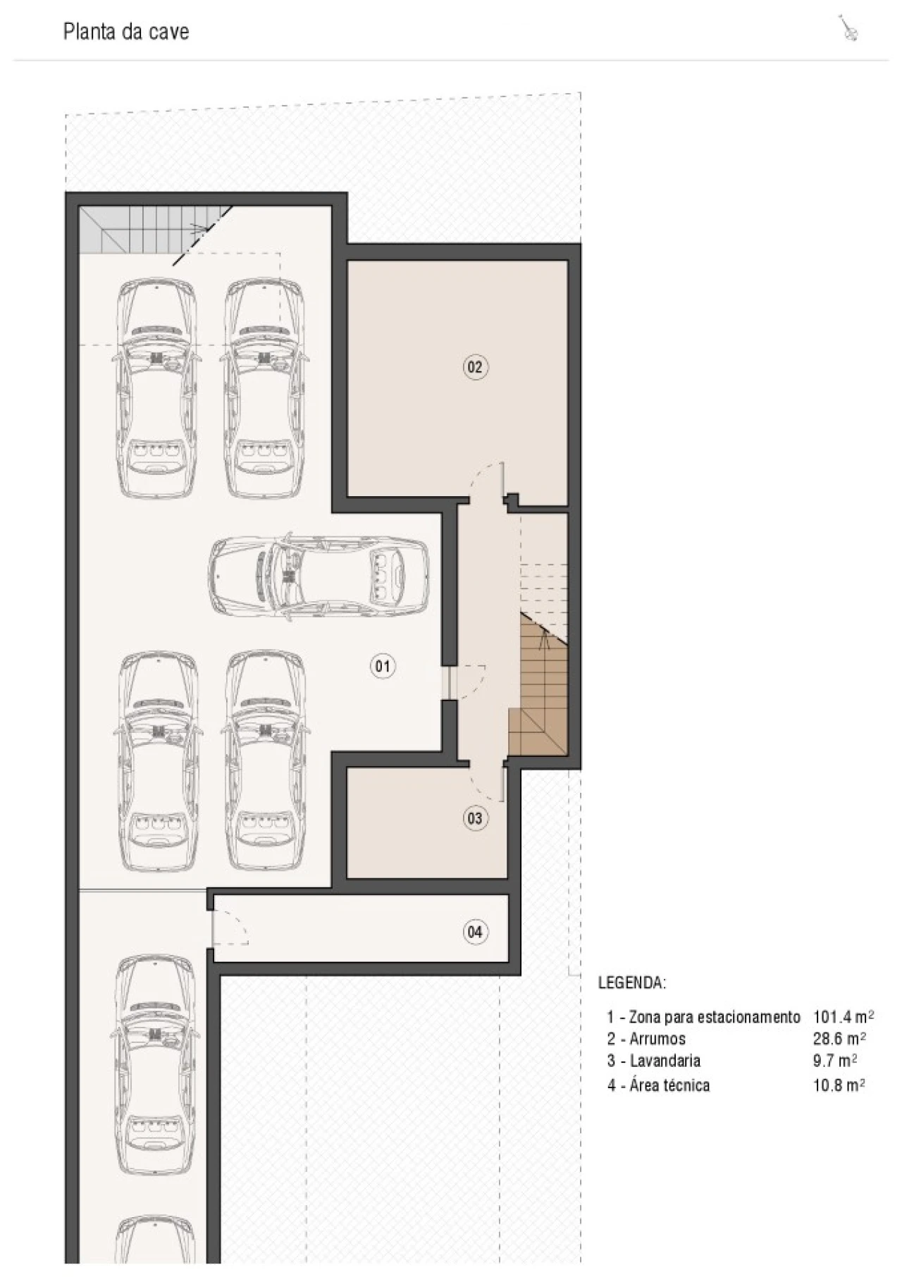 Moradia T4 para Venda em Quarteira Planta 4