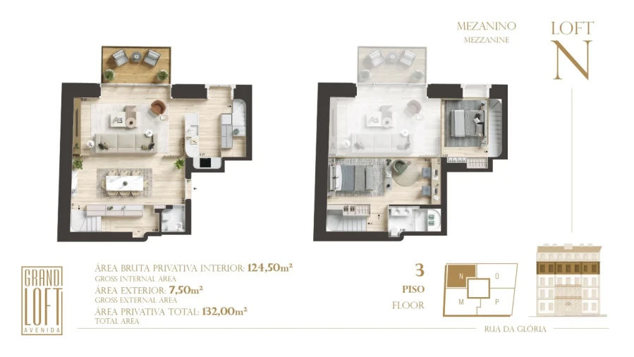 Apartamento T2 para Venda em Santo António Planta 1