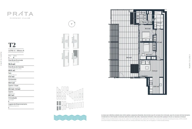 Apartamento T2 para Venda em Marvila Planta 1