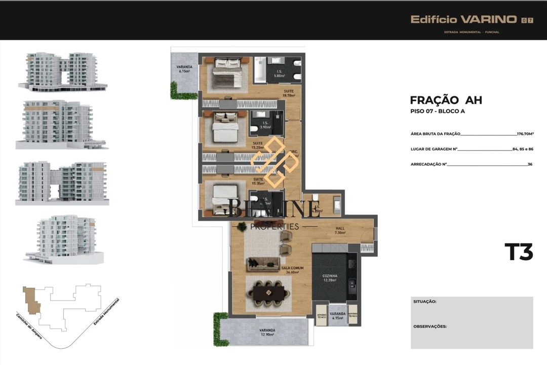 Apartamento T3 para Venda em São Martinho Foto 65