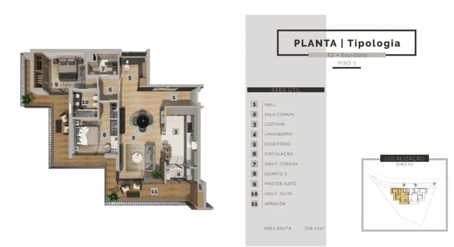 Apartamento T2 para Venda em São Martinho Planta 1