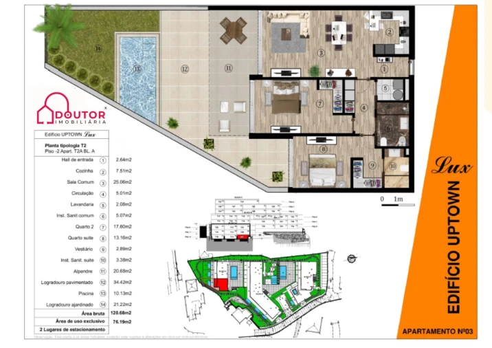 Apartamento T2 para Venda em Funchal (Santa Luzia) Planta 1