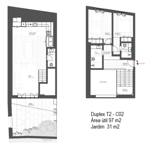 Apartamento T2 para Venda em Santo António Foto 3