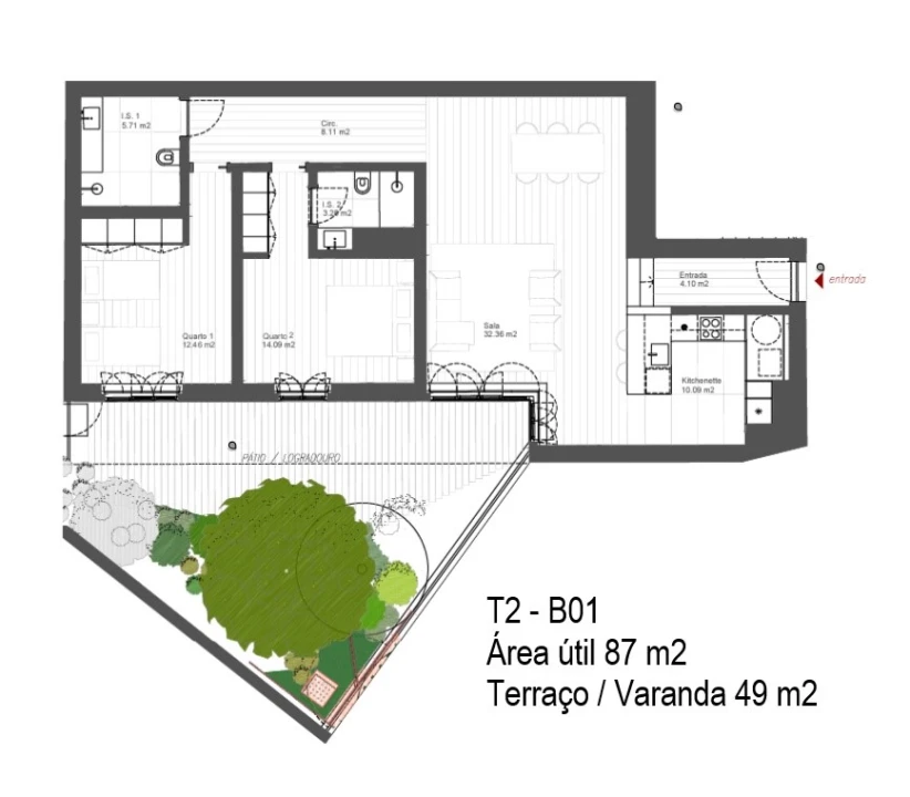 Apartamento T3 para Venda em Santo António Foto 11