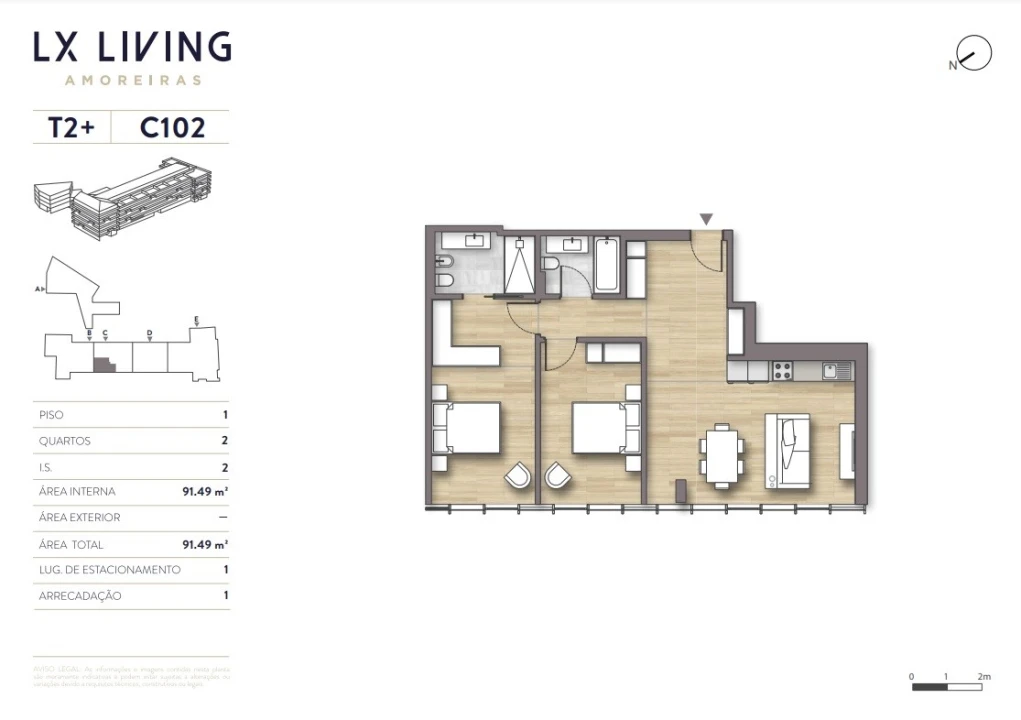 Apartamento T2 para Venda em Campolide Foto 22