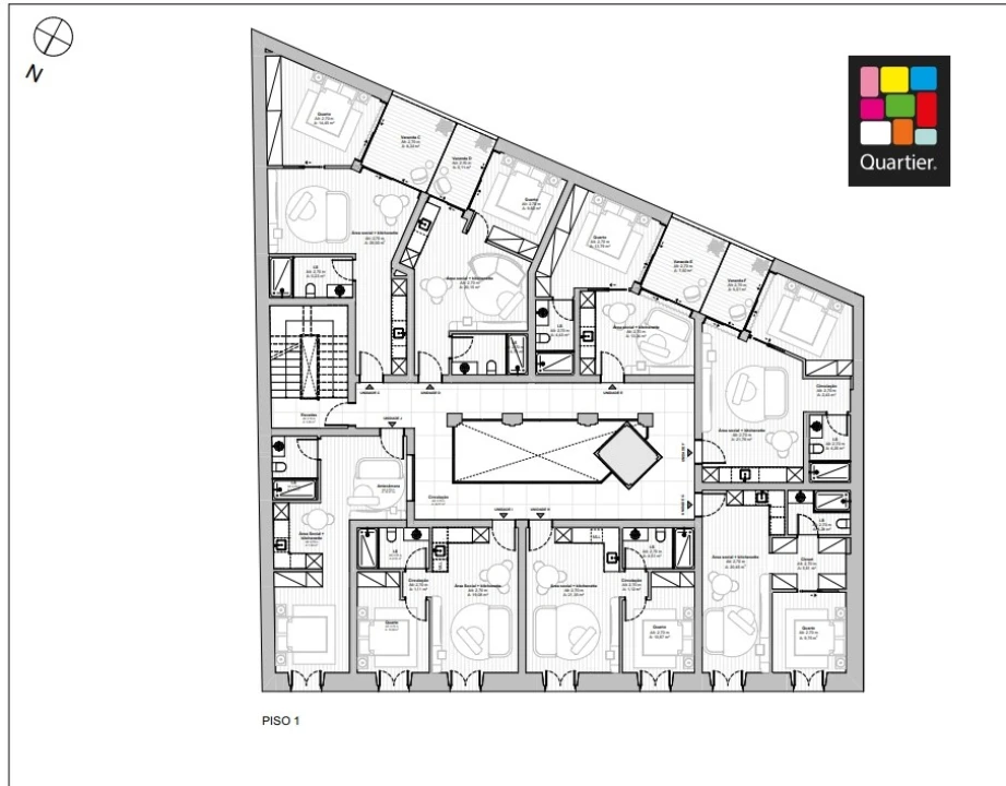 Apartamento T1 para Venda em Campo de Ourique Planta 2